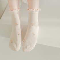 Moon socks Summer thin cotton mesh breathable sweat-absorbing maternal postpartum special loose sleep pregnant socks spring and autumn