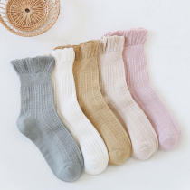 Confinement socks spring and autumn pure cotton postpartum special breathable sweat-absorbing loose mouth does not strangle the feet of pregnant women during pregnancy sleep socks