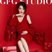 New Movie House Pregnant Woman Photos Clothing Sexy Dew-Back Knit Dress Big Tummy Mommy At Home Shooting Art for True Clothing