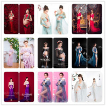 Korean version 2021 New theme clothing pregnant women Photo clothing perspective gauze skirt mommy photo clothes Photo Studio Photography