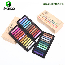 Marley color chalk 12 colors 24 colors 36 colors 48 colors Pastel color stick Hair color stick Powder brush toner stick set