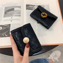 Japan Joker Retro Lingge Card Bag Coin Wallet Womens Short Folding Multi Card Room Piano Bank Card Set