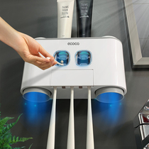 Toothbrush Shelve Wall-Free Toiletries Cup Brushing Cup Toothbrushing Cup Hanging Wall Wall-mounted Toilet Wall-mounted Suction Wall Tooth Suit