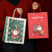 Christmas gift bag cute cartoon pattern Christmas Eve candy cookie gift bag Kraft paper carry bag