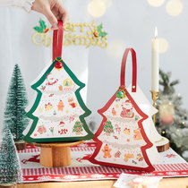 Christmas box candy biscuits creative gift baking snack gift box portable gift box with hand gift box