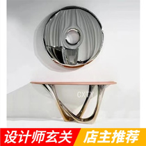 Designer Art Xuanguan GRP asymptotic edge Several panels Room Hallway Aisle Profiled against Wall Decorative Tables