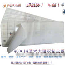 50 sheets]Fly control lamp sticky fly paper Powerful large area mosquito trap paper Sticky paper Kang Meilin mosquito control lamp stick insect paper fly trap