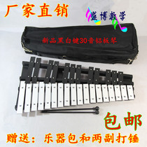 Orff early education percussion instrument 30-tone aluminum board piano foldable bell piano black and white key for teaching