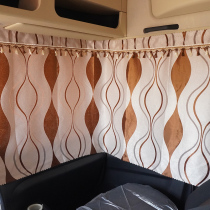 Jiefang Hummer v truck curtain Tiger vn cab sunshade special free hole hook track pulley sun protection heat