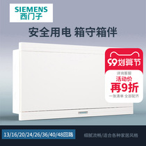 Siemens distribution box 20-circuit strong electric box transparent household 24 double-layer concealed empty 18-digit factory custom cabinet