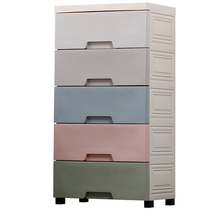 Camellia brand three-layer storage cabinet drawer type household baby toy clothes locker plastic bucket cabinet