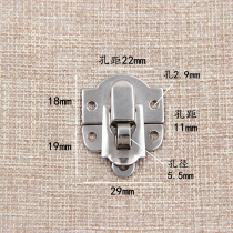 Gift box buckle with holes can be padlock box bag buckle accessories wooden box small lock buckle iron mini lock hole 5 5mm
