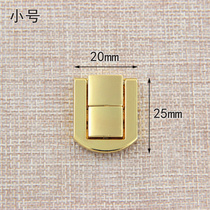  Small Japanese buckle Alloy luggage buckle Antique lock Wooden box small square buckle Gift box buckle Camera obscura buckle square lock Gold