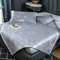 Summer Ice Silk Cool Mat Grass Mats 1 8 Bed Single Student Mats 1 2 m Washable Folding Three Sets Summer Mat