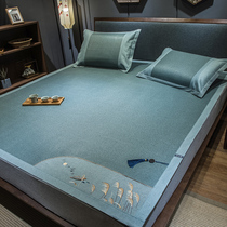 Bed Ogasawara Fully Covered Ice Silk Vines XI Three Sets 1 8 Summer Folded Sandmat 1 8 Bed Washable Soft Mat for Home