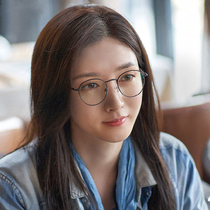 Sweeping the black storm Jiang Shuying with the same glasses female myopia can be equipped with a round ultra-light thin frame black retro small frame