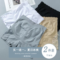 Safety pants anti-walking light summer inside and outside wearing pure cotton breathable thin section loose large code lace with hip closing and flat corner briefs