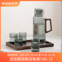 South Mountain Mr. Qingxia Cold Kettle Heat Resistant Glass Storage Kettle Cool White Open Kettle Cold Kettle Cold Brew Teapot Suit