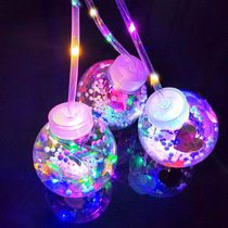 Net red portable wave ball cartoon transparent lantern childrens toys kindergarten childrens birthday gifts