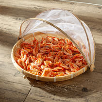 Fish net home anti-fly net drying vegetable artifact bamboo woven dry fish net frame food cover drying dry basket