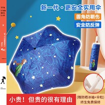 German anti-rebound automatic folding childrens umbrella male and female primary school students to school rain and rain dual use sunscreen parasol