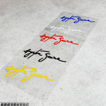 Stickers Tribal car stickers Forever car god Ayrton Senna personality modification signature reflective sticker decal