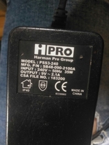 Harman pss3-240 SB48-090-2100A AC9V2 1A 3A AC Power Adapter Cable
