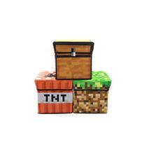 My world surrounding scene model treasure box TNT lawn folding can sit storage stool home storage box