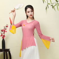 Classical Dance Suit Womans Elegant Clothing Body Rhyme New Practice Style suit Gufeng Pipa Line National Dance Costume Blouse
