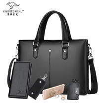 Eagle song Kangaroo Mens bag mens bag Hand bag hand briefcase mens business shoulder bag casual satchel bag