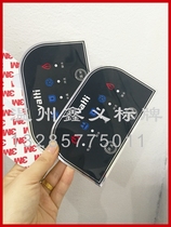Custom PVC surface PC panel instrument panel PET surface mirror silver surface sticker PC bump button