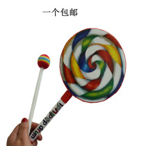 Promotion Orff childrens percussion instrument early education teaching aids toys 6 inch 8 inch 10 inch hand knock lollipop drum