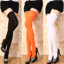 Sexy stockings lace suspenders stockings sexy long tube emotional appeal uniform white stockings pure black silk autumn and winter