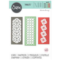 sizzix Sheet mold 3 pack Geo Trio Decorative Lace 3 pack 664479