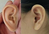 Medical ear custom deformity mutilated small silicone fake ears Yiear set to be emulated with wind and ear beauty make up