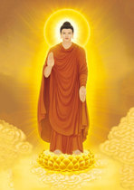  Custom Shakyamuni Buddha portrait Buddha painting Photo paper plastic sealing crystal table scroll hanging painting Buddha picture fate