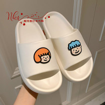 Japan BM melville slippers female summer home with non-slip bath sandaland wearing thick bottom sandals