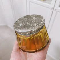 (Canal Grandpa) 60s left and right silver crystal tea leaf jars 980 fixed gold 500