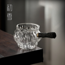 Japanese style gong cup glass side put kung fu tea male Cup heat-resistant kung fu tea set accessories with tea leak making tea tea divided tea