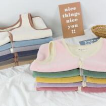 Coke pear childrens fleece vest vest men and women wear spring and autumn baby waistcoat sleeveless jacket Kindergarten Kindergarten