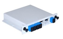 PLC plug-in optical splitter 1 point 4 SC plug-in pigtail line splitter Carrier grade