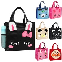 Cute Waterproof Portable Cartoon Lunch Box Bag Childrens Handbag Students Lunch Bag Lunch With Rice Bag Small Carry Bag Woman
