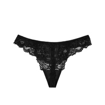 European and American original single sexy lace thong ladies seduction transparent lace lace sexy low waist T pants underwear