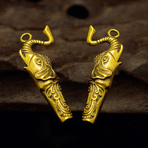 Kindergarten Children Elementary School Childrens Toy Mouth Whistle Brass Sentinel Animal Elephant Key Button Pendant Pendant Personality