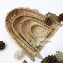 Pastoral forest farmhouse country style kindergarten Bamboo woven dustpan basket decoration Bamboo woven hanging charm charm