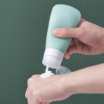 Washing detergent vial portable mini silicone sub-bottle travel extrusion soft emulsion bottle cosmetic shower gel