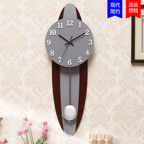 Ao Meisi modern simple living room wall clock European creative atmosphere mute clock retro wall clock bedroom quartz clock