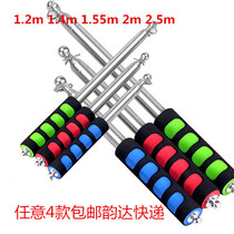 New high-end stainless steel telescopic flagpole guide teaching real estate introduction combat deployment flagpole Buddha flag National Flagpole