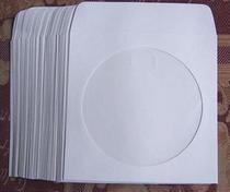 White disc bag CD paper bag CD dvd disc bag 100 disc bag white disc cover 80g