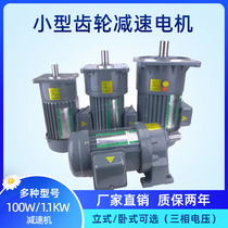 Horizontal gear reduction motor 200W400W750W flowing water conveying vertical three-phase variable frequency speed regulating motor 380V